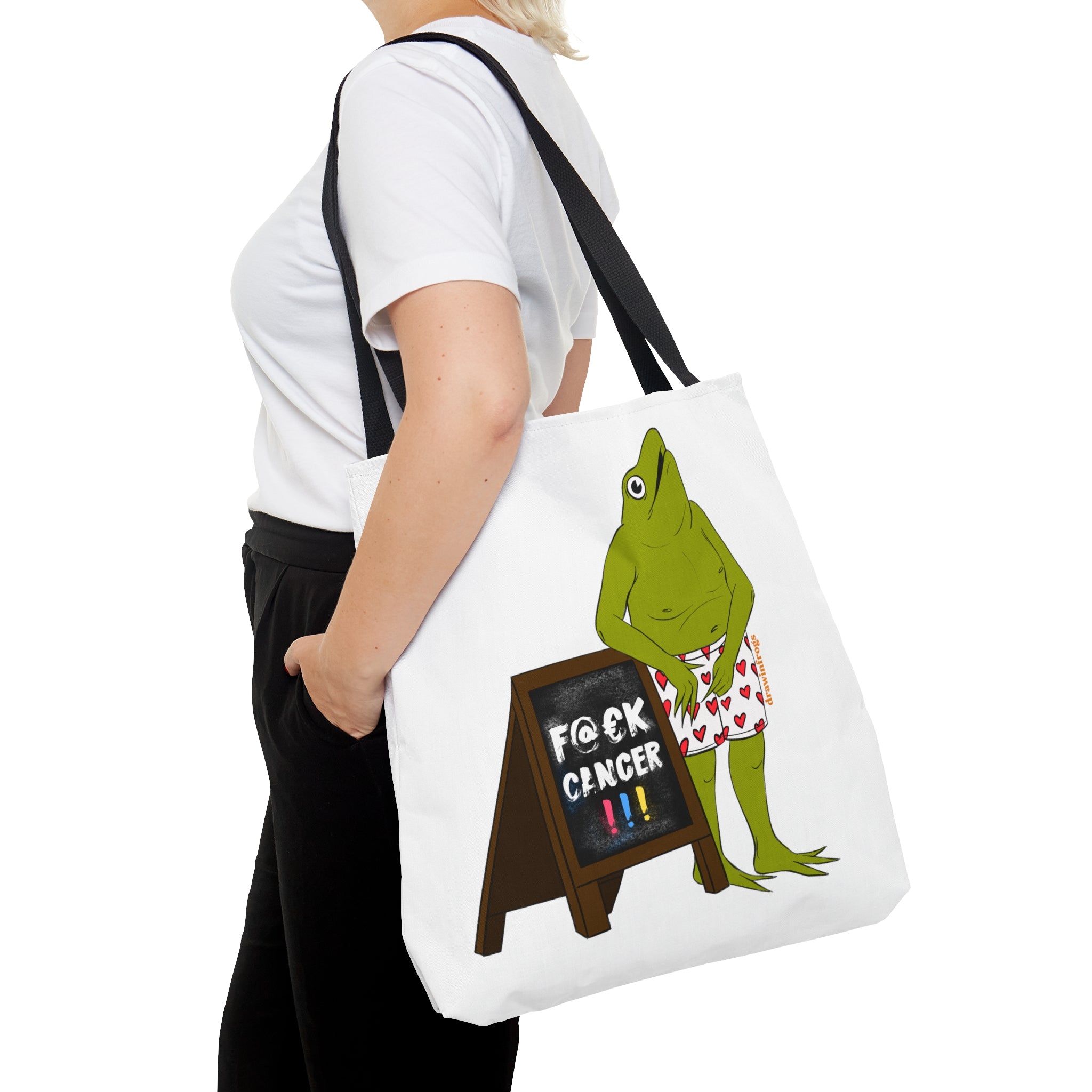 F Cancer Frogs Tote Bag