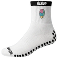 WHITE + BLACK GRIPPY SOCKS