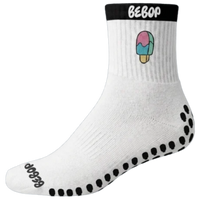 WHITE + BLACK GRIPPY SOCKS