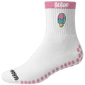 WHITE + PINK GRIPPY SOCKS